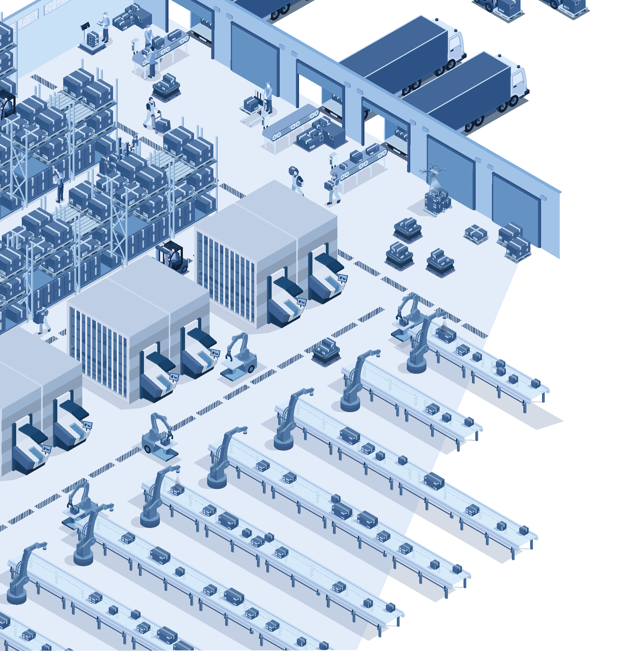Illustration d'entrepôt Fox4Work